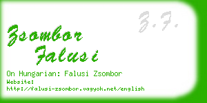 zsombor falusi business card
